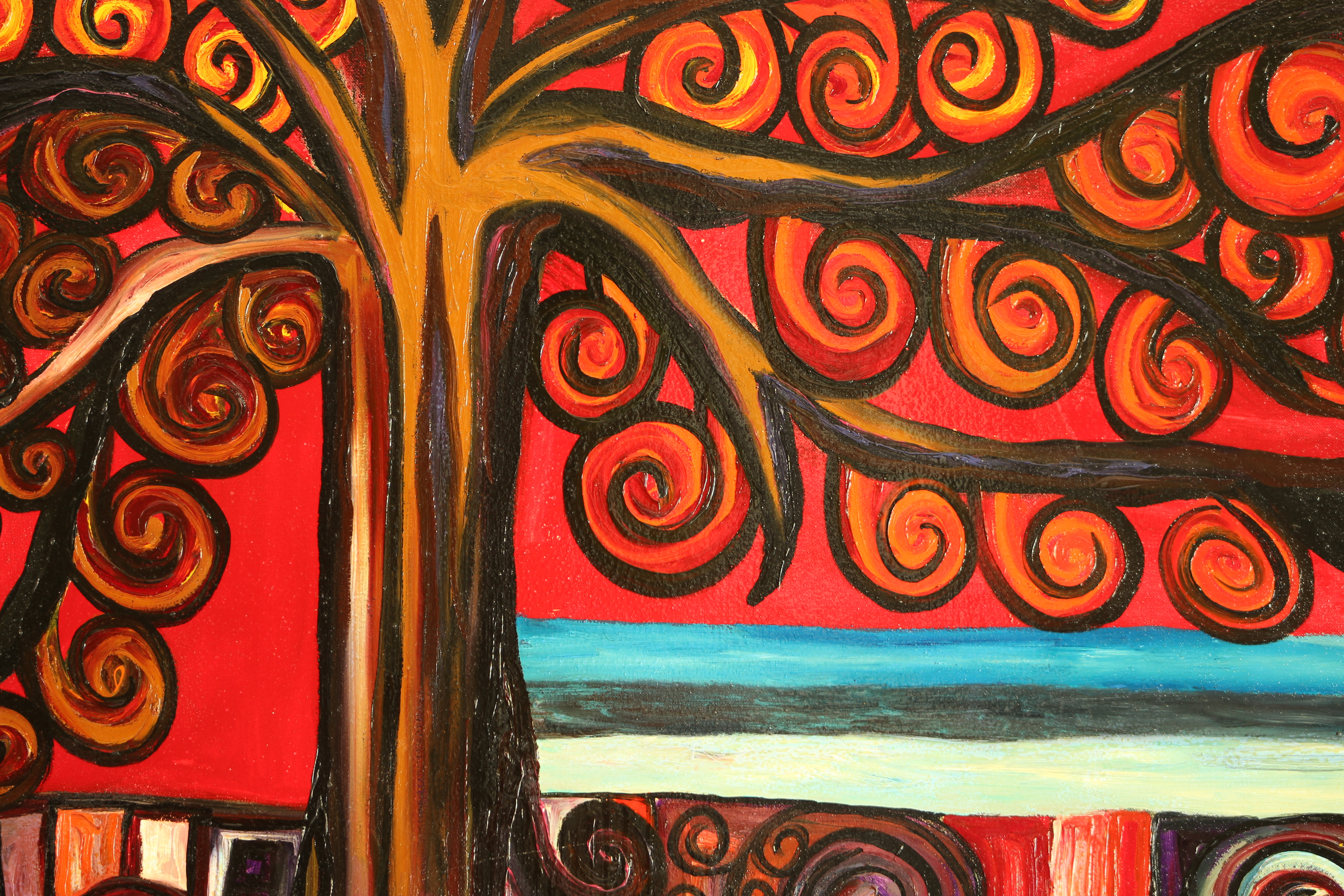 Painting: Tree 3. View 2.