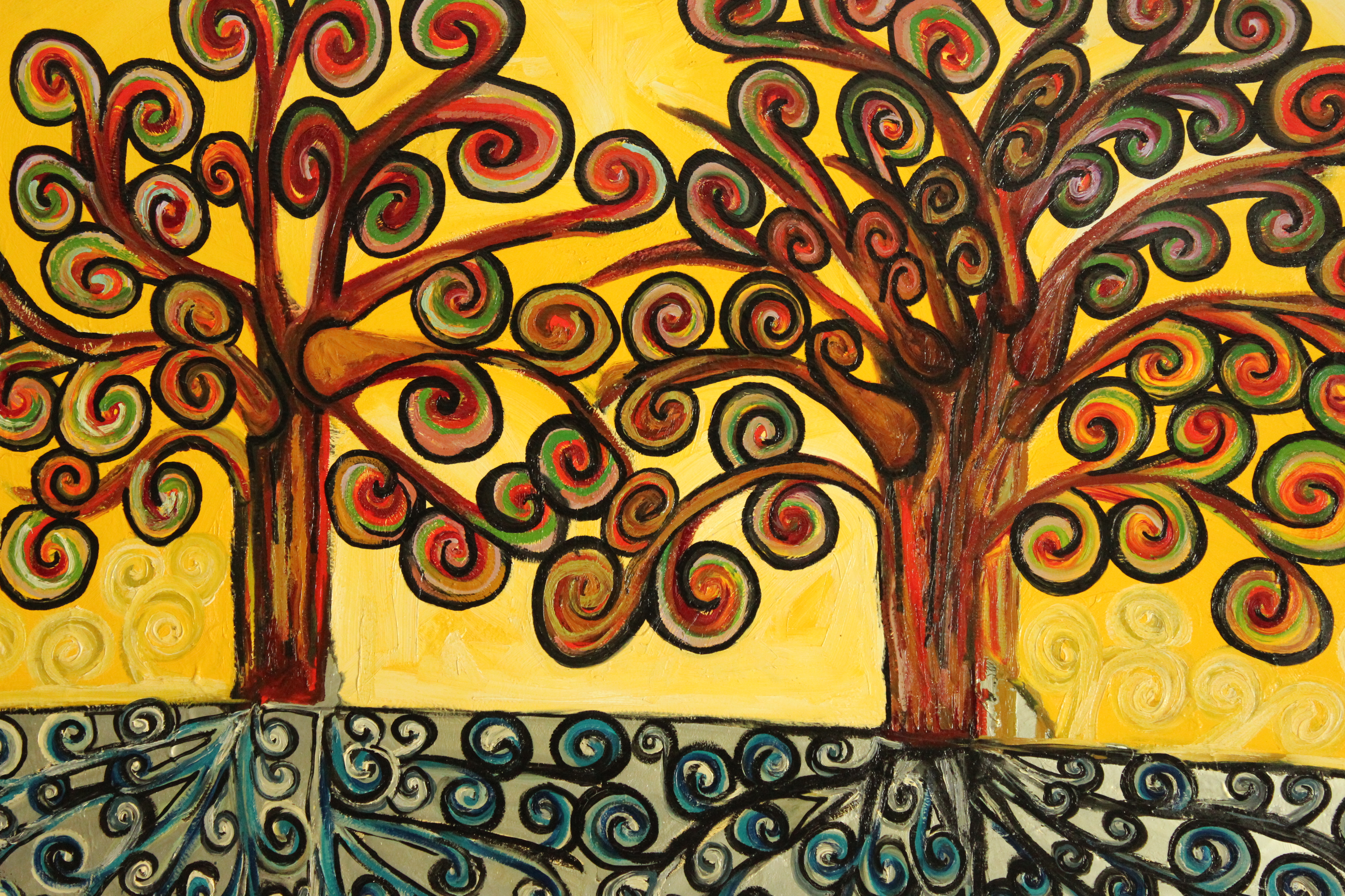 Painting: Tree 5. View 3.